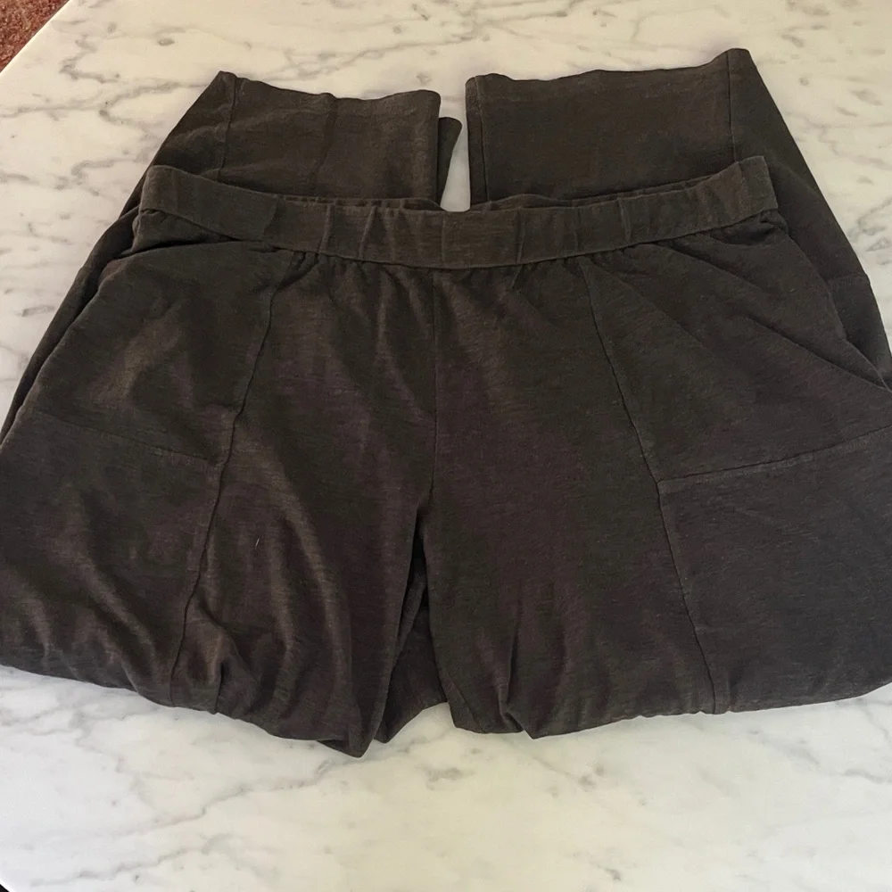 Eileen Fisher dark grey lantern pant - Picture 6 of 8